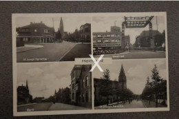 HELMOND MULTIVIEW OLD B/W POSTCARD NETHERLANDS HOLLAND INCLUDING VEESTRAAT - Helmond