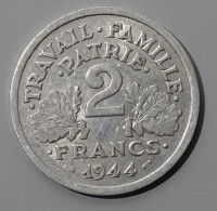 2 Francs 1944 C Etat Francais ,rare En Etat Sup - 2 Francs