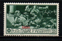 COLONIE ITALIANE - CASO - 1930 - FERRUCCI - 25 C. - MNH - Ägäis (Caso)