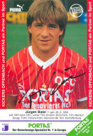 AK Jürgen Baier Kickers Offenbach 87-88 Offenbacher OFC SpVgg Fürth SV Hannover 96 Darmstadt 98 Fortuna Köln Fußball - Authographs