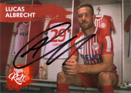 AK Lucas Albrecht Kickers Offenbach 20-21 FC Hansa Rostock Hessen Kassel Neubrandenburg SV Babelsberg 03 Altglienicke - Handtekening