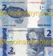 BRAZIL, 2 REAIS, 2018, Prefix FK, Not Listed In Catalog, UNC - Brésil