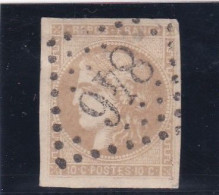 FRANCE - 1870 - EMISSION DE BORDEAUX - CERES NON DENTELE - N° 43A - 10 C BISTRE-VERDÄTRE - OBLITERE - 1870 Bordeaux Printing