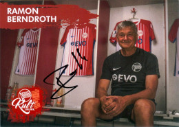 AK Ramon Berndroth Kickers Offenbach 20-21 Offenbacher OFC Mainz VfR Neumünster SV Darmstadt 98 VfB Lübeck Neumünster - Authographs