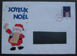 PAP "PERE NOEL 2018" ENVELOPPE NON OUVERTE - MONTIMBRAMOI - Prêts-à-poster: Repiquages Privés