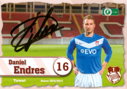 Daniel Endres Kickers Offenbach 12-13 Offenbacher FC Bayern Alzenau FSV Frankfurt Eintracht Autogrammkarte Deutschland - Authographs