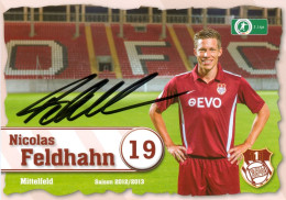 AK Nicolas Feldhahn Kickers Offenbach 12-13 Offenbacher OFC Warngau FC Erzgebirge Aue VfL Osnabrück SpVgg Unterhaching - Handtekening