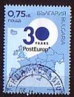 BULGARIA - 2023 - 30 Years PostEurop - 1v Used - Gebruikt