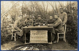 CPA Militaire Militaria Jeu De Cartes Carte à Jouer Carte Photo RPPC Circulé - Cartes à Jouer