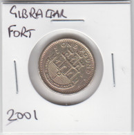 Gibraltar One Pound Coin Gibraltar 2001 'Castle Fort' Circulated - Gibilterra