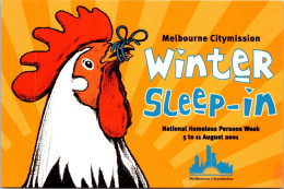 20-12-2023 (2 W 37) Australia - AVANTI - Melbourne Citymission - National Homelesss Person Week 2001 (Chicken) - Hotels & Restaurants