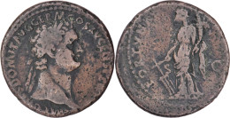 ROME - As - DOMITIEN - 90 AD - Fortuna - COS XV - RIC.394 - 17-174 - The Flavians (69 AD To 96 AD)