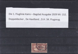 ÄGYPTEN-EGYPT- LUFTPOST-AIR MAIL-1.FLUGLINIE KAIRO-BAGDAD 1929 DE HAVILLAND -D.H34 USED - Airmail