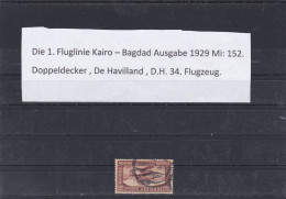 ÄGYPTEN-EGYPT- LUFTPOST-AIR MAIL-1.FLUGLINIE KAIRO-BAGDAD 1929 DE HAVILLAND -D.H34 USED - Posta Aerea