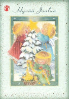 Postal Stationery - Angels Decorating Christmas Tree - Lisi Martin - Save The Kids - Suomi Finland - Postage Paid - Ganzsachen