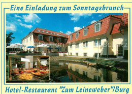 73756519 Burg Kauper Hotel-Restaurant Zum Leineweber Aussenansicht Sonntagsbrunc - Burg (Spreewald)