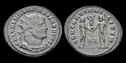 Galerius AE-radiate Prince Receiving Victory - The Tetrarchy (284 AD Tot 307 AD)