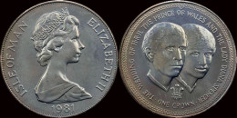 Isle Of Man 1 Crown 1981 Prince Charles And Lady Diana - Colonie