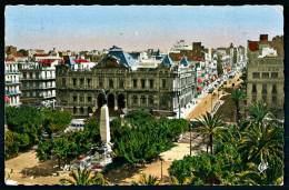 A65  ALGERIE CPA  ORAN - LA PLACE  FOCH LA MAIRIE ET LE BOULEVARD JOFFRE - Collections & Lots