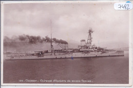 LE CUIRASSE D ESCADRE COURBET- JAUGEANT 25 000 TONNES - Warships
