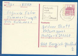 Deutschland; BRD; Postkarte; 60 Pf Schloss Rheydt; 1982; Bild1 - Postkaarten - Gebruikt