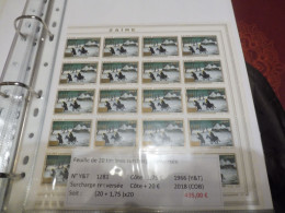 Zaire   Variete Varieteit  Neuf ** Mnh Singe Rare Feuille 20 Surcharge Renversée Parfait Perfect Noel - Sonstige & Ohne Zuordnung