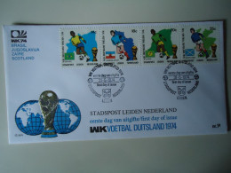 NETHERLANDS   FDC   FOOTBALL  WORLD CUP  GERMANY 1974 - 1974 – Alemania Occidental