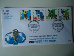 NETHERLANDS   FDC   FOOTBALL  WORLD CUP  GERMANY 1974 - 1974 – West-Duitsland