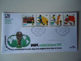 NETHERLANDS   FDC   FOOTBALL  WORLD CUP  GERMANY 1974 - 1974 – Alemania Occidental