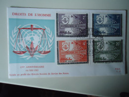 CONGO  République Du Congo - FDC Droits De L'Homme - 1963 - Otros & Sin Clasificación