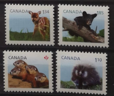 Kanada 2013 Wiuldlebende Säugetiere Mi 2927/30** - Unused Stamps