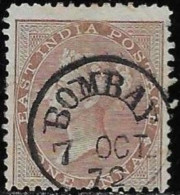 India 1865 Used Stamp Queen Victoria 1 Anna [WLT1778] - 1858-79 Compagnia Delle Indie E Regno Della Regina