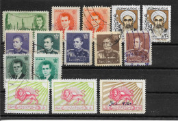 IRAN  / Lot Vrac De 15 Timbres Oblitérés Dont 2 Doublons - Iran