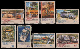 Weihnachtsinsel 1990 - Mi-Nr. 295-302 ** - MNH - Transport - Christmas Island