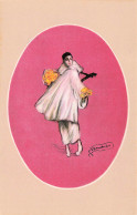 Illustrateur Illustration Adelina Zandrino Pierrot Musicien Danseur Serie 5-2 - Zandrino