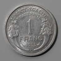 1 Franc 1958 B En Sup , Année La Plus Rare - 1 Franc