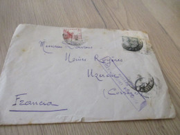 Lettre Espagne Espana Censura Sevilla  2 TP Anciens  Pour Uzerche 1943 - Nationalists Censor Marks