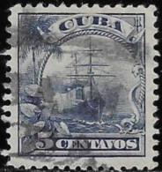 Cuba 1905 Used Stamp Country Scene Ship 5 Centavos [WLT1781] - Gebruikt