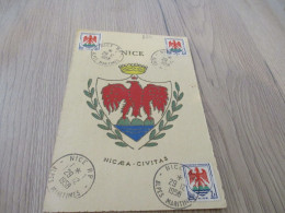 Carte Maximum Nice 3 TP De Nice 1958 - 1950-1959