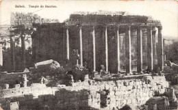 LIBAN - Balbek - Temple De Bacchus - Ruines - Colonnes - Carte Postale Ancienne - Líbano