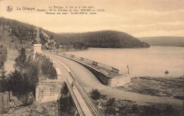 BELGIQUE - La Gileppe - Le Barrage - Le Lac Et Le Trop Plein - Carte Postale Ancienne - Gileppe (Stuwdam)