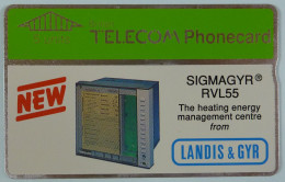 UK - Great Britain - Landis & Gyr - BTP006 - SIGMAGR RVL55 - Heating Energy Management Centre - Specimen - 5 Units - R - BT Emissions Publicitaires