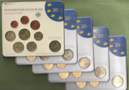 COFFRET EUROS ALLEMAGNE 2013 NEUF FDC - 45 MONNAIES - ATELIER A D F G J - Allemagne