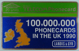 UK - Great Britain - Landis & Gyr - BTP008 - 100 Millionth - 100,000,000 - Specimen - 20 Units - R - Autres & Non Classés