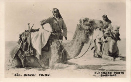 JORDANIE - Desert Police - Eldorado Photo Baghdad - Chameaux - Camels - Carte Postale Ancienne - Jordania