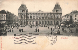 BELGIQUE - Bruxelles - Vue Générale De La Gare Du Nord - Animé - Carte Postale Ancienne - Transport (rail) - Stations