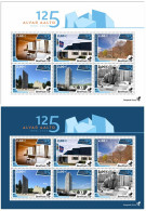 Finland Finnland Finlande 2023 Alvar Aalto Architect Designer 125 Ann USA Germany Italy Iceland BeePost Set Of 2 Block's - Blocks & Sheetlets