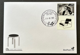 Finland Finnland Finlande 2023 Alvar Aalto Architect Designer 125 Ann BeePost FDC - FDC