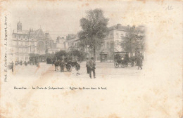 BELGIQUE - Bruxelles - La Porte De Schaerbeek - Eglise Du Jésus Dans Le Fond - Carte Postale Ancienne - Andere & Zonder Classificatie