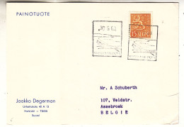 Finlande - Carte Postale De 1960 - Oblit Saimaanranta - - Briefe U. Dokumente